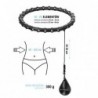 HHW11 PLUS SIZE HULA HOOP BLACK WITH WEIGHT HMS