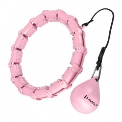 HHW11 PLUS SIZE HULA HOOP LIGHT PINK WITH WEIGHT HMS