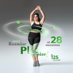 HHW12 PLUS SIZE HULA HOOP GREEN WITH WEIGHT HMS