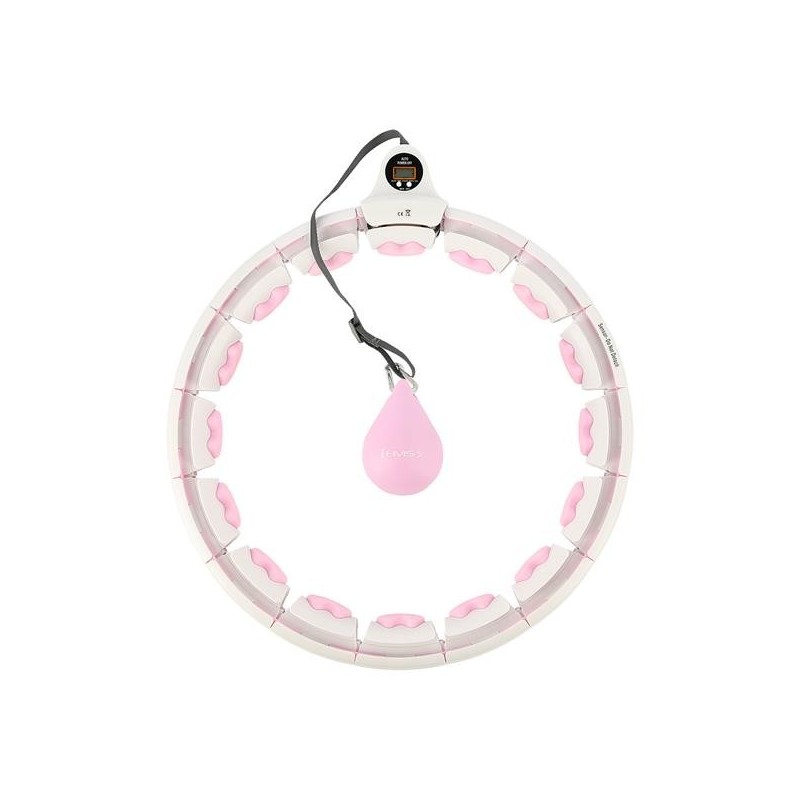 HHW06 PINK HULA HOOP WITH WEIGHT + COUNTER HMS