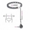 HHW06 BLACK HULA HOOP WITH WEIGHT + COUNTER HMS