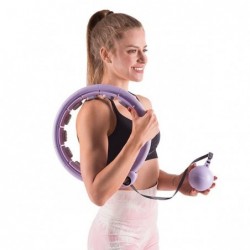HHW09 PURPLE HULA HOOP WITH WEIGHT + COUNTER HMS