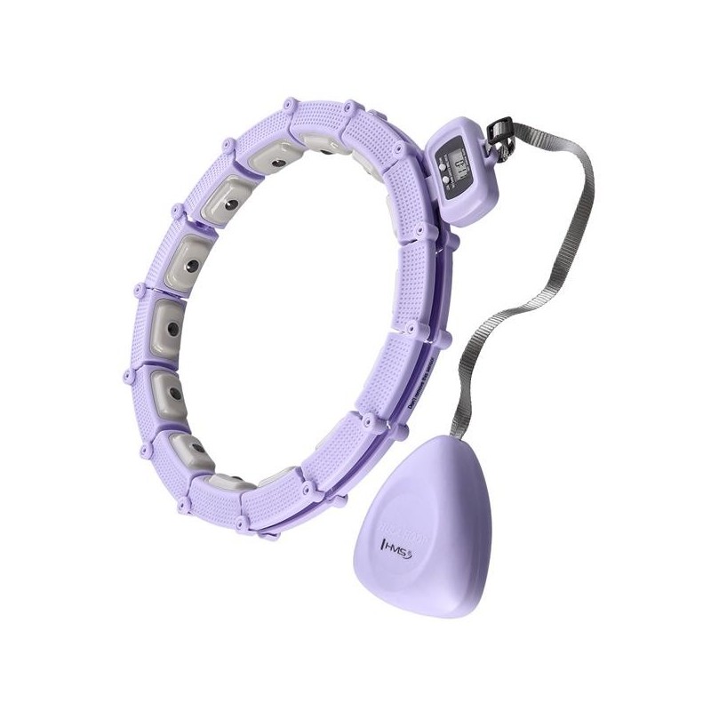 HHM14 HULA HOOP VIOLET MAGNETIC WITH WEIGHT + COUNTER HMS
