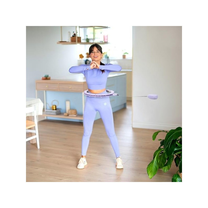 HHM14 HULA HOOP VIOLET MAGNETIC WITH WEIGHT COUNTER HMS