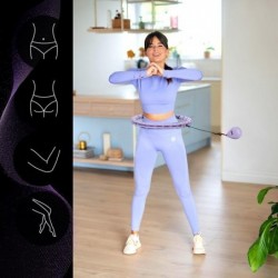 OHA02 HULA HOP VIOLET WITH WEIGHT ONE FITNESS
