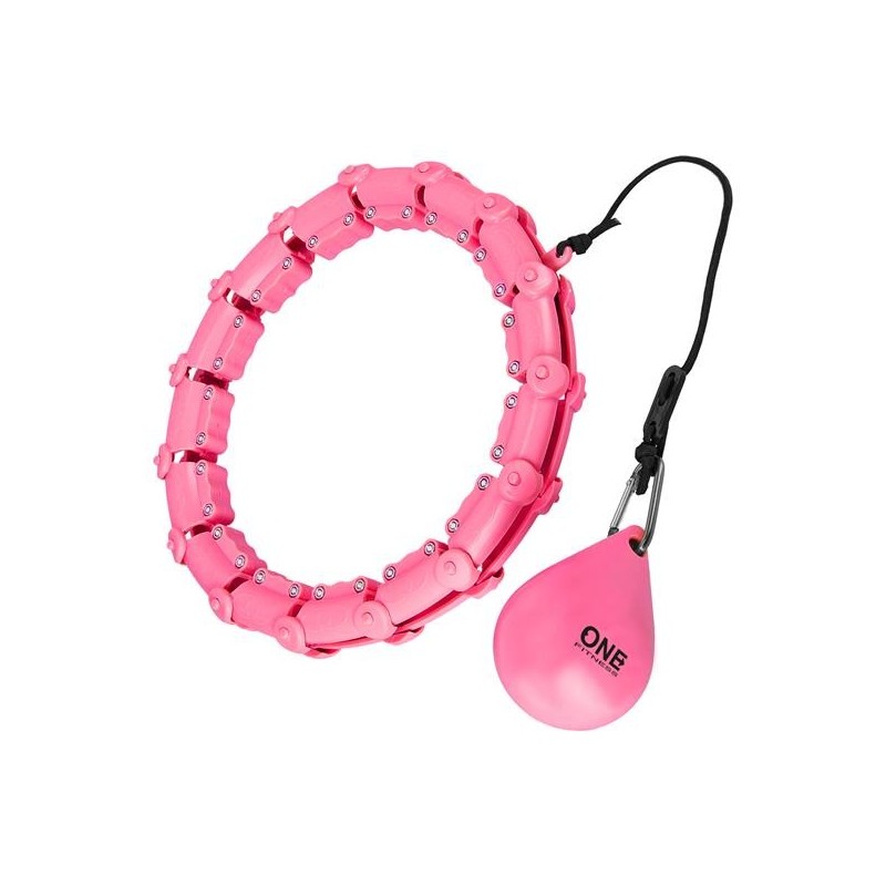 OHA02 HULA HOP PINK WITH WEIGHT ONE FITNESS