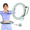 SET HULA HOOP MAGNETIC GREEN HHM13 WITH WEIGHT + COUNTER HMS + WAIST SUPPORT BR163 BLACK