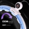 SET HULA HOOP MAGNETIC BLUE HHM15 WITH WEIGHT + COUNTER HMS + WAIST SUPPORT BR163 RED
