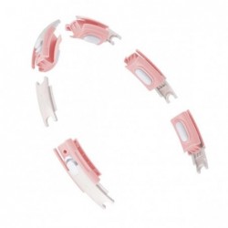 SET HULA HOOP MAGNETIC PINK HHM15 WITH WEIGHT + COUNTER HMS + WAIST SUPPORT BR163 RED