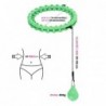 SET HULA HOOP HHW01 GREEN WITH WEIGHT HMS + WAIST SUPPORT BR163 RED