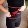 SET HULA HOOP HHW02 BLACK WITH WEIGHT HMS + WAIST SUPPORT BR163 RED