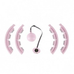 SET HULA HOOP HHW09 PINK WITH A GRAVITY BALL AND COUNTER HMS + WAIST SUPPORT BR163 BLACK