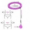 SET HULA HOOP HHW12 VIOLET WITH WEIGHT HMS + WAIST SUPPORT BR163 BLACK PLUS SIZE