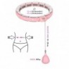SET ADJUSTABLE HULA HOOP FH06 PINK WITH WEIGHT AND COUNTER + WAIST SUPPORT BR160