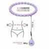 SET HULA HOOP OHA02 VIOLET WITH WEIGHT ONE FITNESS + WAIST SUPPORT BR160