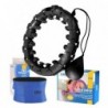SET HULA HOOP OHA01 BLACK WITH WEIGHT ONE FITNESS + WAIST SUPPORT BR125