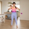 SET HULA HOOP OHA01 VIOLET WITH WEIGHT ONE FITNESS + WAIST SUPPORT BR125