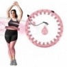 SET HULA HOOP PLUS SIZE HHW12 PINK WITH WEIGHT HMS + WAIST SUPPORT BR163 RED