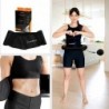 SET HULA HOOP HHM13 BLACK/GOLD WITH WEIGHT AND COUNTER HMS + WAIST SUPPORT BR163 BLACK ONE SIZE
