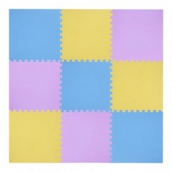 MP10 MULTIPACK YELL-BLUE-PURP PUZZLE PROTECTIVE MAT 60x60x1.0 CM (9 PCS. SET) ONE FITNESS