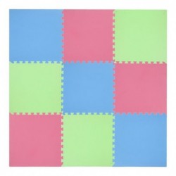MP10 MULTIPACK GREEN-BL-RED PUZZLE PROTECTIVE MAT 60x60x1.0 CM (9 PCS. SET) ONE FITNESS