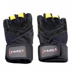 RST01 SIZE S MEN'S FITNESS GLOVES HMS (black - yellow)