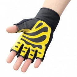RST01 SIZE S MEN'S FITNESS GLOVES HMS (black - yellow)