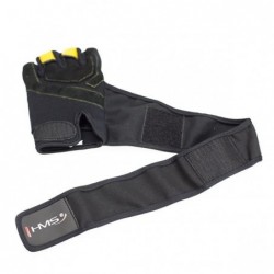 RST01 SIZE L MEN'S FITNESS GLOVES HMS (black - yellow)