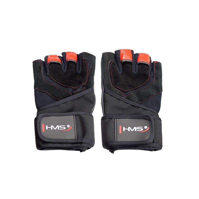 RST01 SIZE S MEN'S FITNESS GLOVES HMS (black - red)