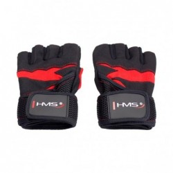 RST02 SIZE S MEN'S FITNESS GLOVES HMS (black - red)