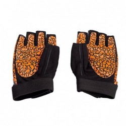 RST03 SIZE M LADY FITNESS GLOVES HMS (orange - gray)