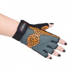 RST03 SIZE M LADY FITNESS GLOVES HMS (orange - gray)