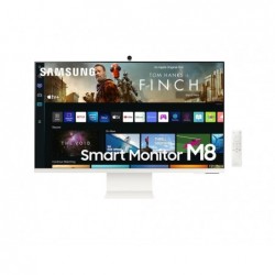 LCD Monitor|SAMSUNG|S32BM801UU|32"|TV Monitor/Smart/4K|Panel VA|3840x2160|16:9|60Hz|4 ms|Speakers|Camera|Height adjustable|Tilt|Colour White|LS32BM801UUXEN