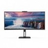 LCD Monitor|AOC|CU34V5CW/BK|34"|Curved/21 : 9|Panel VA|3440x1440|21:9|100Hz|Matte|1 ms|Speakers|Camera|Swivel|Height adjustable|Tilt|Colour Black|CU34V5CW/BK