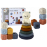 A set of educational blocks for toddlers - Pyramid Teddy Bear