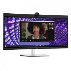 LCD Monitor DELL P3424WEB 34" Curved/21 : 9 Panel IPS 3440x1440 21:9 60Hz 5 ms Speakers Camera 4MP Swivel Height