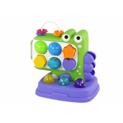 Dinosaur Educational Panel Whack-A-Mole Sorter Game For Children Purple