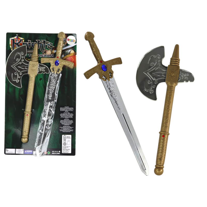 ﻿﻿Sword Ax Knight Set Knight Weapon For Kids