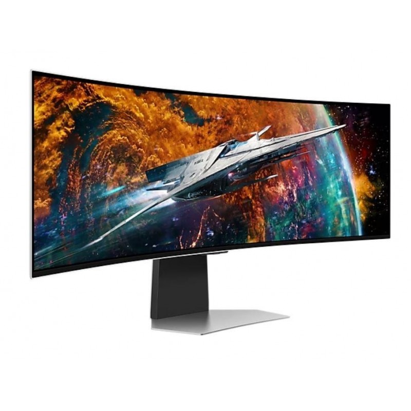 Monitor|SAMSUNG|Odyssey G9 G95SC|49"|Gaming/Smart/Curved|Panel OLED|5120x1440|32:9|240Hz|0.03 ms|Speakers|Height adjustable|Tilt|Colour Silver|LS49CG950SUXDU