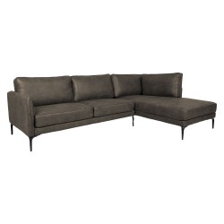 Corner sofa SOFIA RC, dark olive