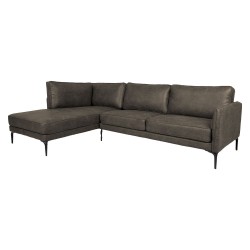 Corner sofa SOFIA LC, dark olive