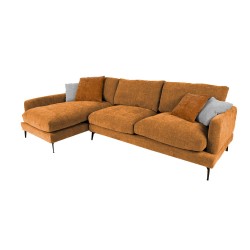 Corner sofa DAISY LC brown