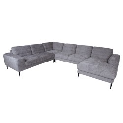 Corner sofa KRISTY LC+RC grey