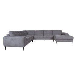 Corner sofa KRISTY LC+RC grey