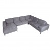 Corner sofa KRISTY RC+LC grey