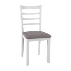 Chair JANELLE 41x49xH90cm, grey white