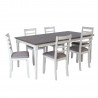 Dining set JANELLE with 6 chairs