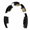 SET HULA HOOP HHM13 BLACK/GOLD WITH WEIGHT + COUNTER HMS + WAIST SUPPORT BR163 BLACK PLUZ SIZE