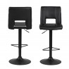 Bar stool SYLVIA black PU black