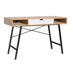 Desk STUDY 120x48xH76cm, oak brown